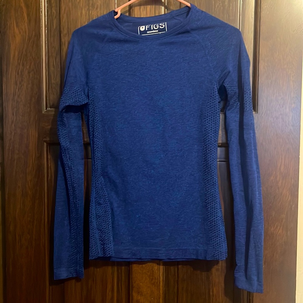 FIGS SALTA PERFORMANCE UNDERSCRUB - limited release - ELECTRIC BLUE - XS NWOT